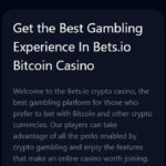 Bets.io Casino Mobile View