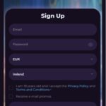 Slotum Casino Registration Screen