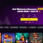 Zoome Casino Home Page Screen