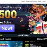 DuckyLuck Casino Home Page Screen