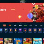 Rollino Casino Home Page Screen