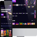 creenshot showing the Lucky 7 Casino website displayed on a tablet and desktop, advertising a $/€2000 welcome bonus with 200 free spins, with the website's purple and black theme visible across both devices